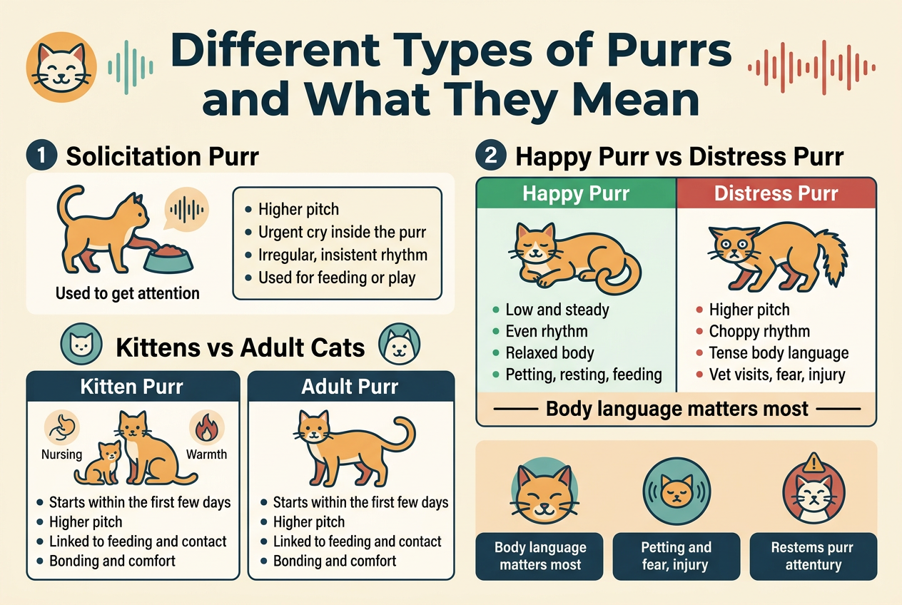 Different Types of Purrs and What They Mean